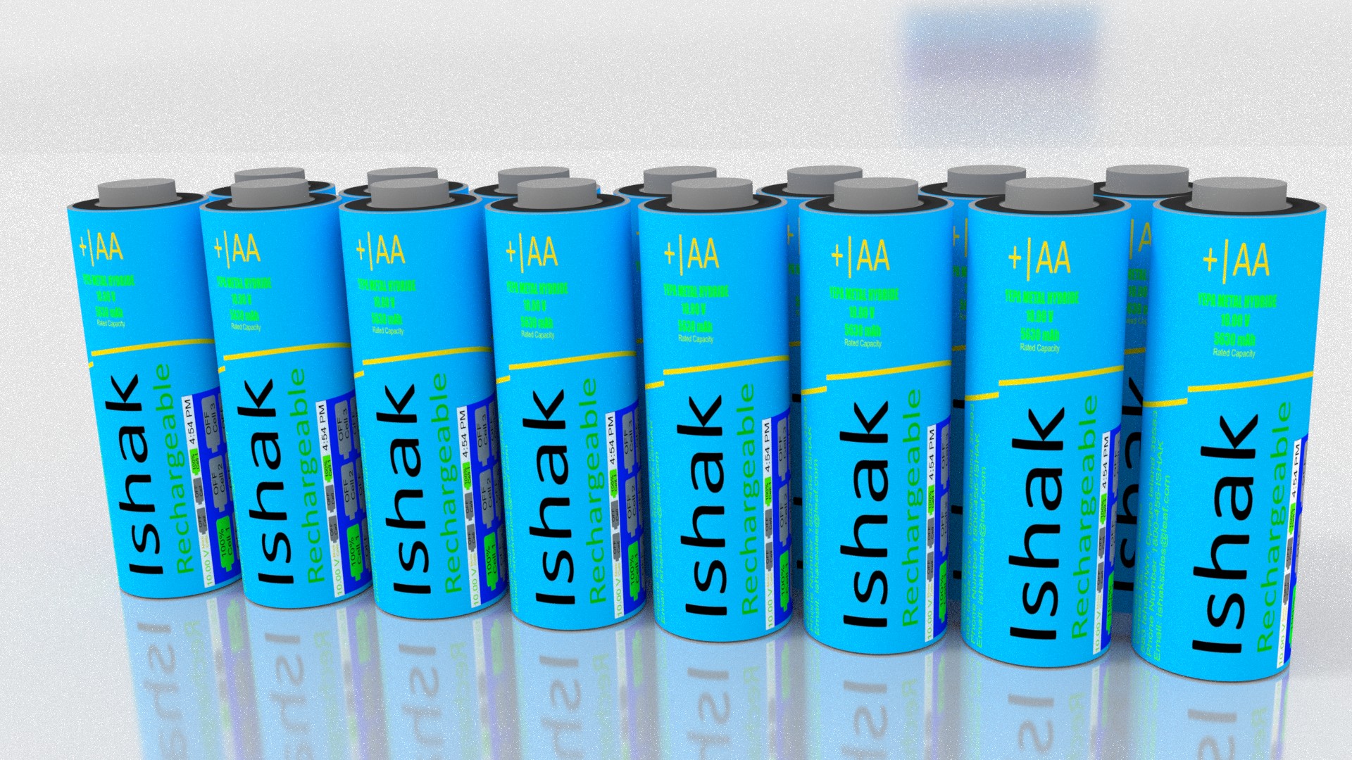 Ishak 10.00 V AA Battery w/Touchscreen